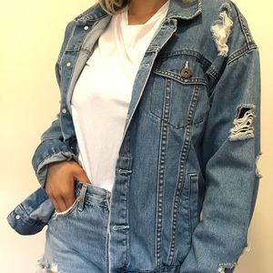Distressed Denim Jacket
